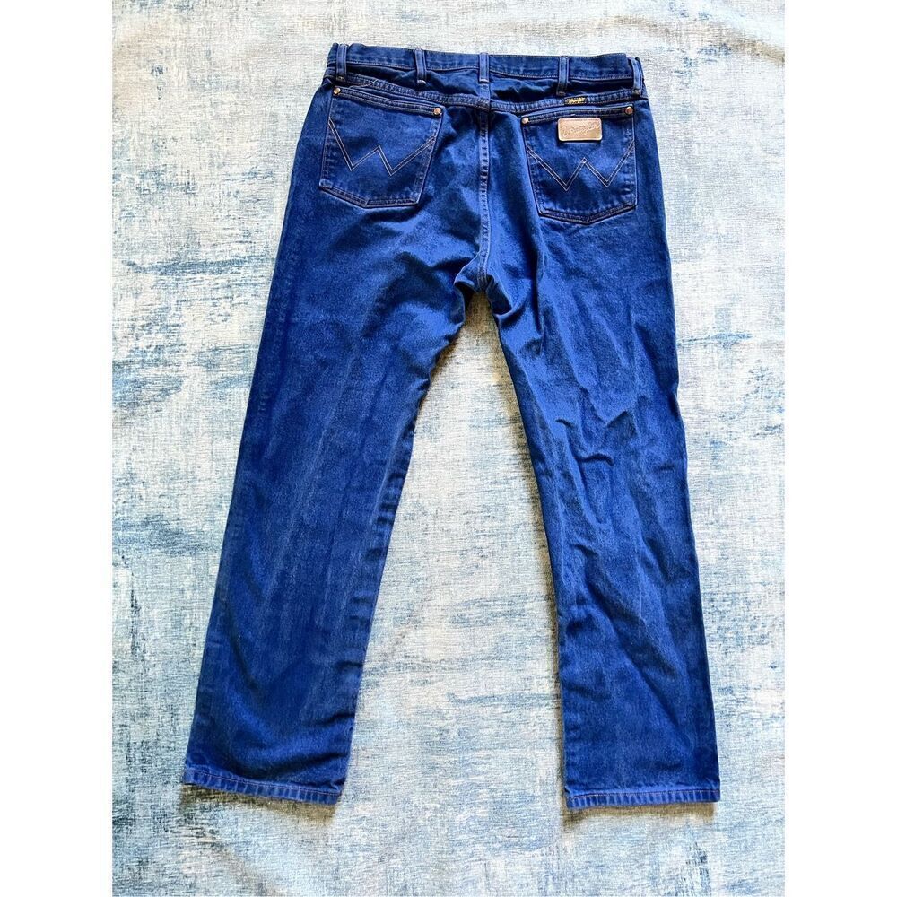 Wrangler Blue Cowboy Cut Original Fit Men's Jeans 38 x 32 - Picture 2 of 6